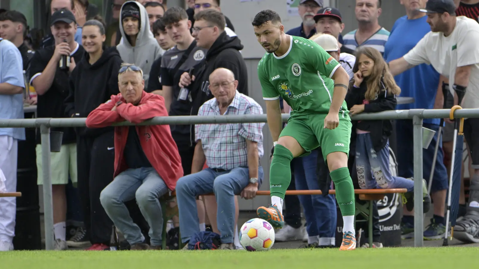 Patrick Kroiß (hier beim Testspiel gegen den FC Ingolstadt II in Altenmuhr) erzielte im Hinspiel gegen den Club das Ansbacher Ehrentor. (Foto: M. Rügner)