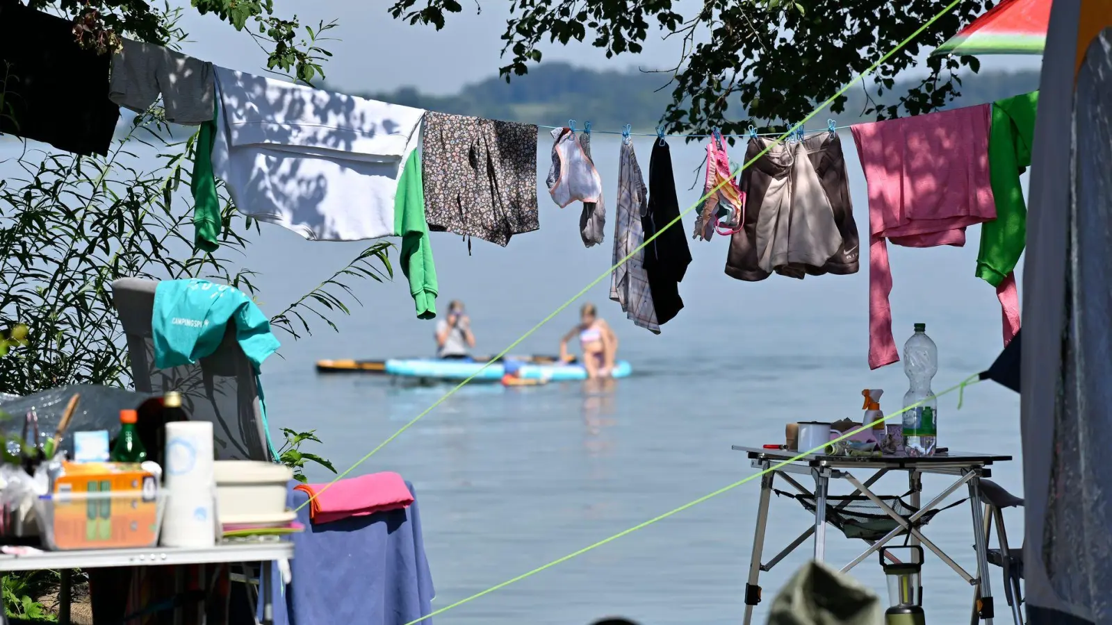 Camping-Idylle war in diesem August besonders gefragt.  (Foto: Uwe Lein/dpa)