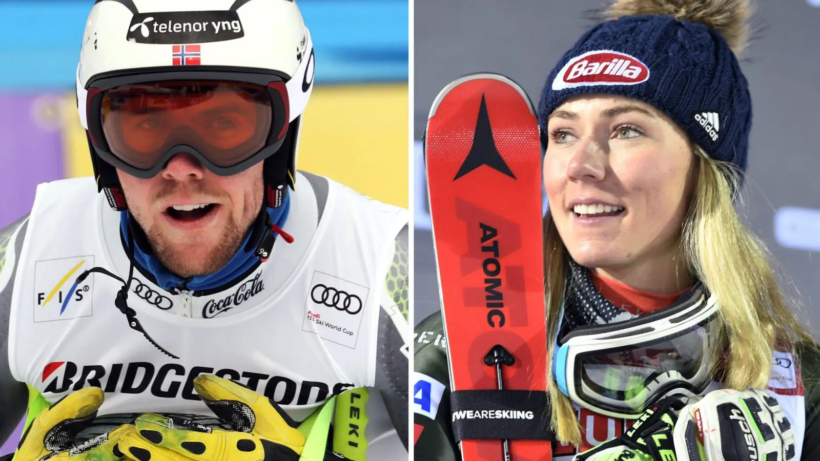 Ski-Ass Mikaela Shiffrin und ihr Freund Aleksander Aamodt Kilde gehören in Peking zu den großen Favoriten. (Foto: S.Jansen/M.Kainulainen/dpa/Lehtikuva/dpa)