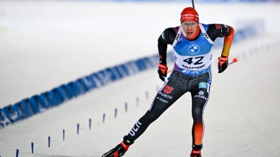 Roman Rees fehlt angeschlagen auch in der Verfolgung in Östersund. (Foto: Anders Wiklund/TT News Agency/AP/dpa)