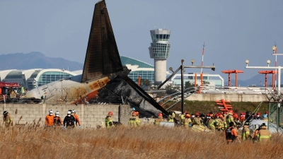 Viele Tote gibt es beim Flugzeugabsturz in Muan. (Foto: YONHAP/dpa)