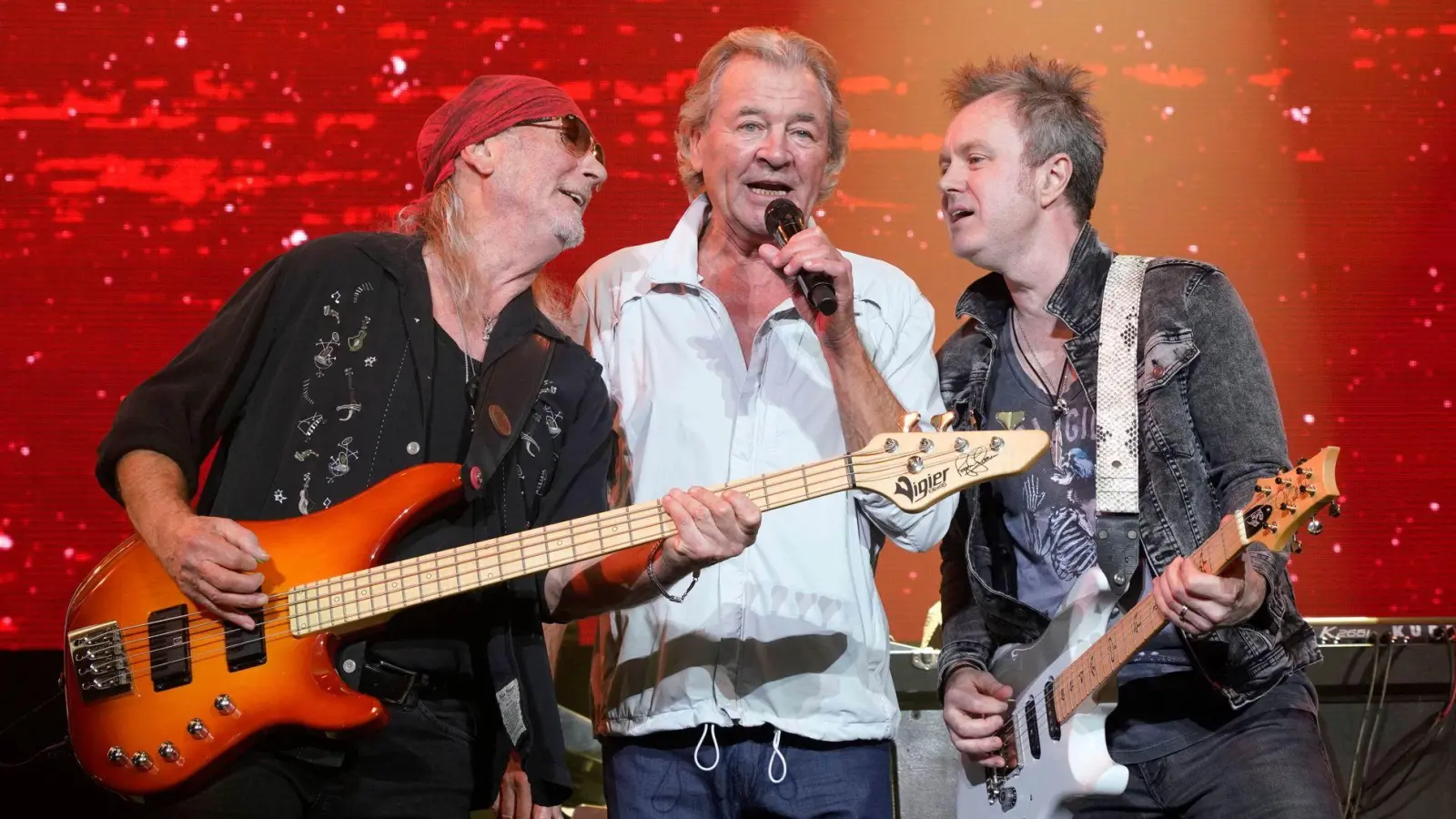 „=1“ von Deep Purple ist das zehnte Nummer-eins-Album der Band in Deutschland. (Archivbild) (Foto: Thomas Bartilla/Geisler-Fotopress/dpa)