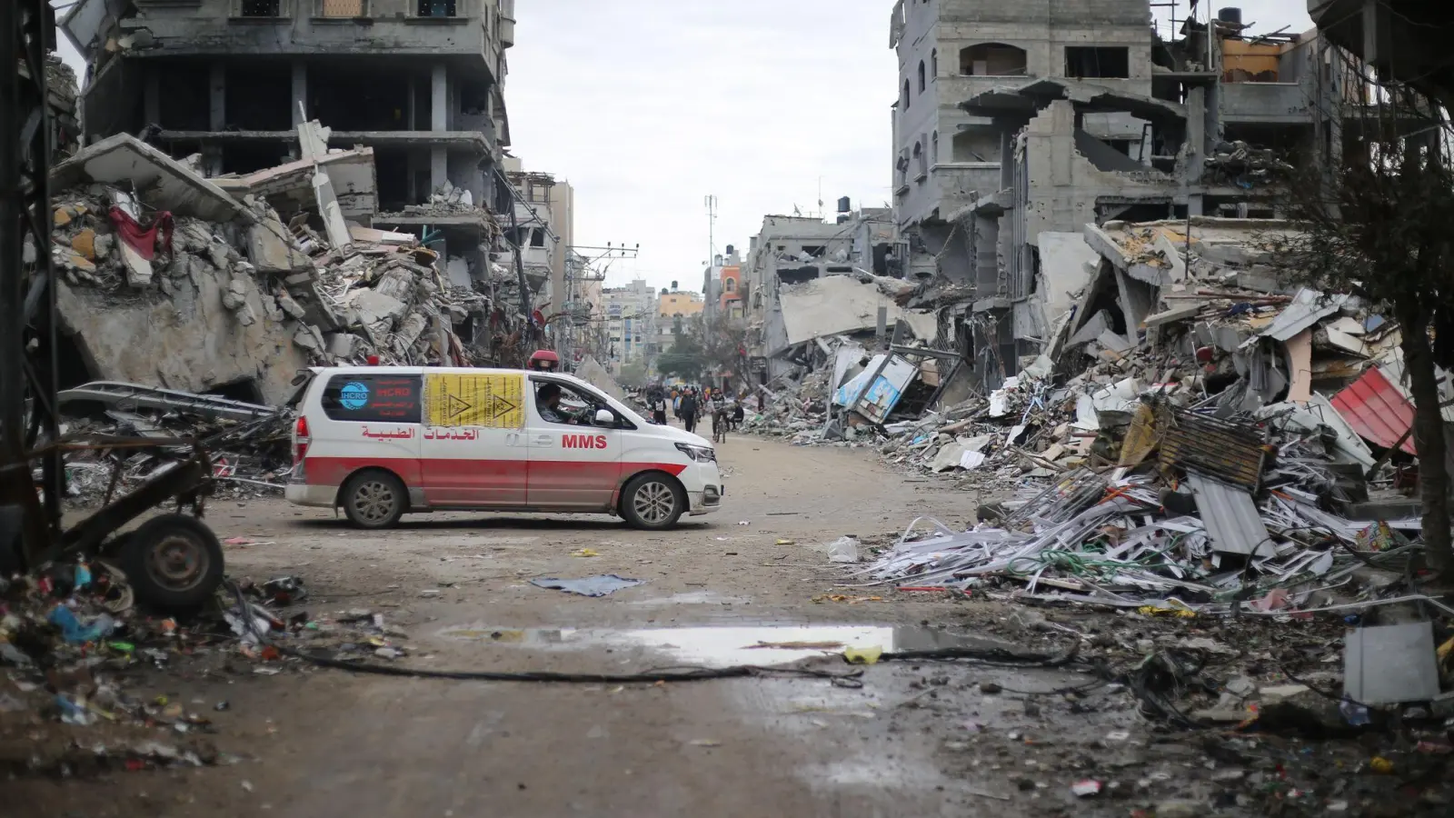 Zerstörte Gebäude in Beit Lahia (Archivbild) (Foto: Mohammed Alaswad/APA Images via ZUMA Press Wire/dpa)