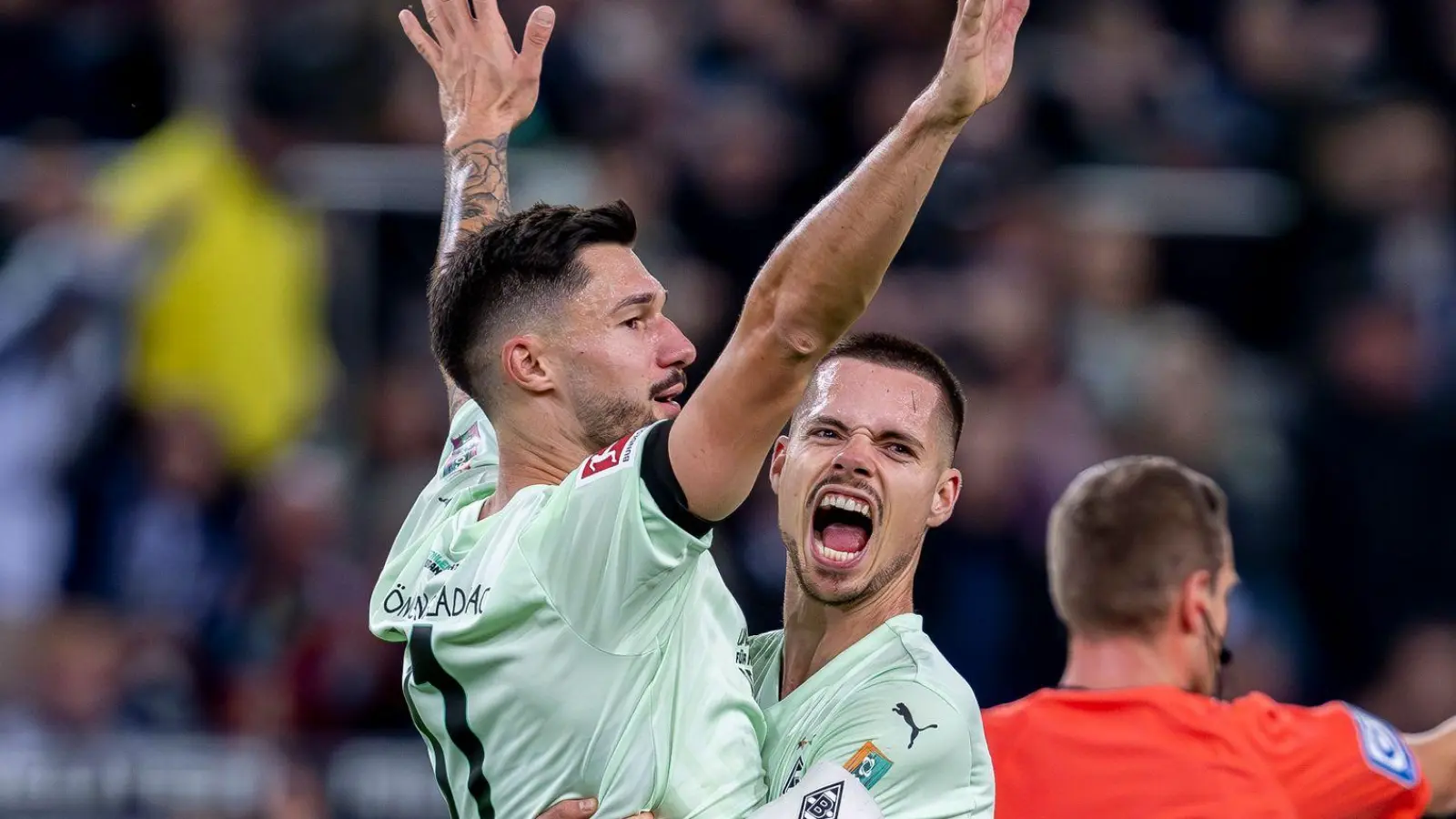 Gladbach ist auch dank Tim Kleindienst auf dem Vormarsch. (Foto: David Inderlied/dpa)