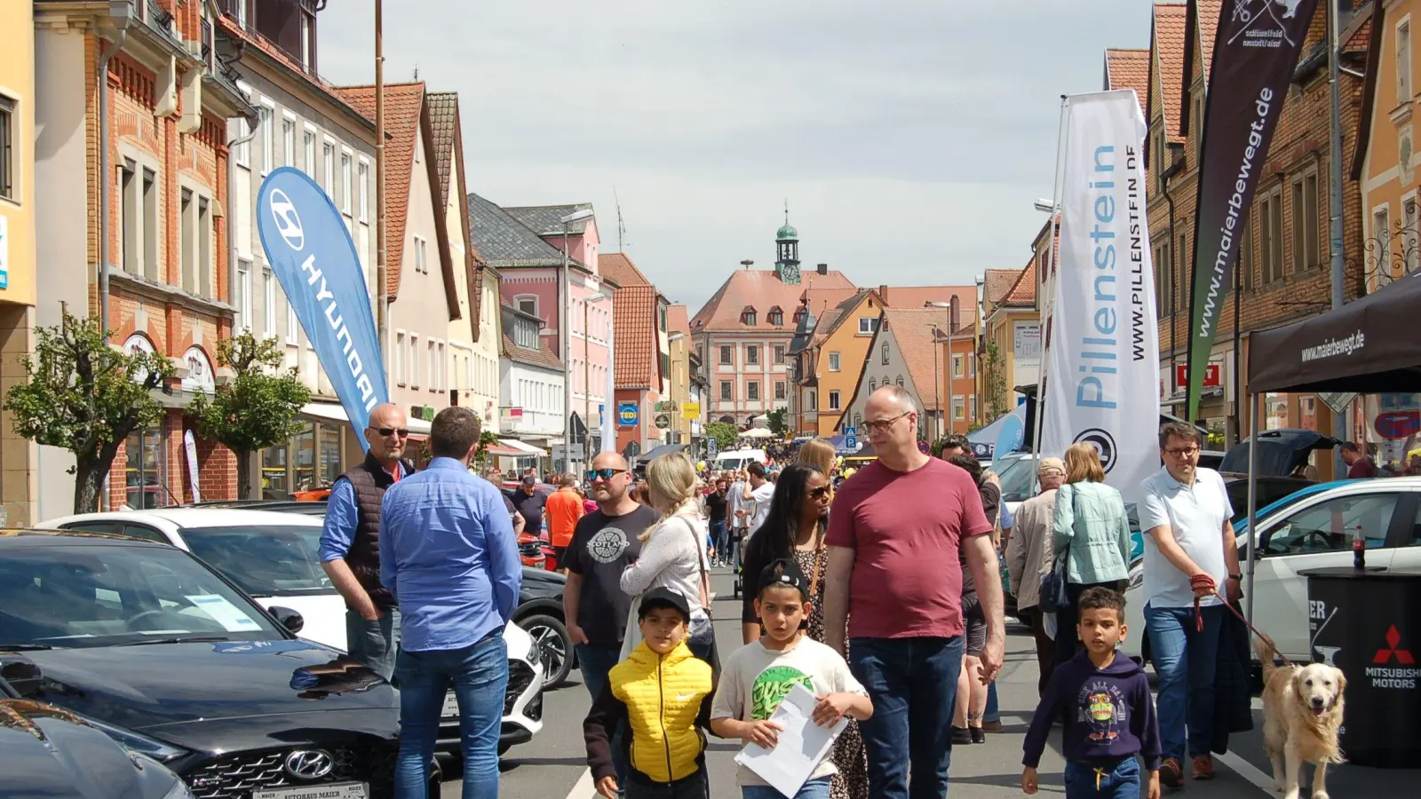 Viele Besucherinnen und Besucher nutzen das schöne Wetter für einen Ausflug zum Neustädter Frühlingsfest. (Foto: Christa Frühwald)