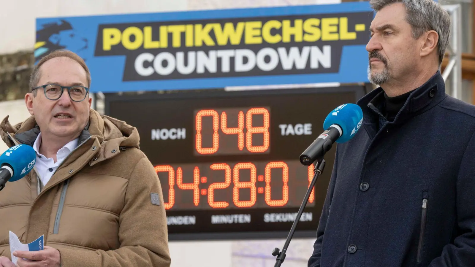 CSU will mit Wirtschaft, Migration und Sicherheit Wähler überzeugen. (Foto: Peter Kneffel/dpa)