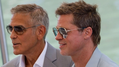 George Clooney und Brad Pitt haben in ihrer Karriere schon öfter zusammengearbeitet. (Foto: Joel C Ryan/Invision/AP/dpa)