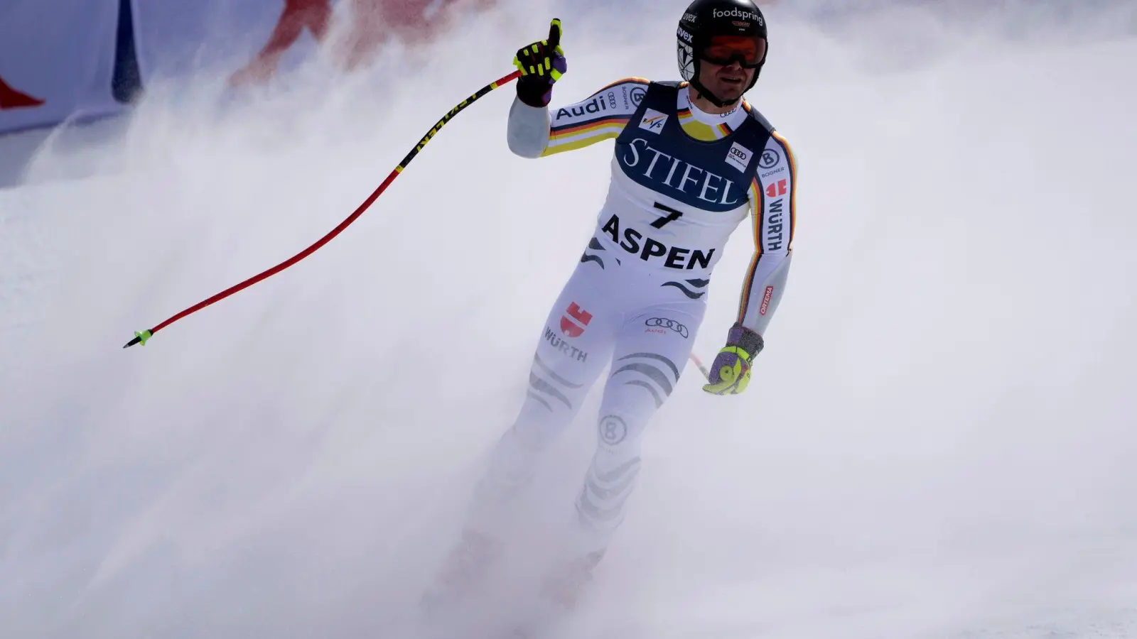 Andreas Sander fuhr im Super-G von Aspen auf Platz zwei. (Foto: John Locher/AP/dpa)