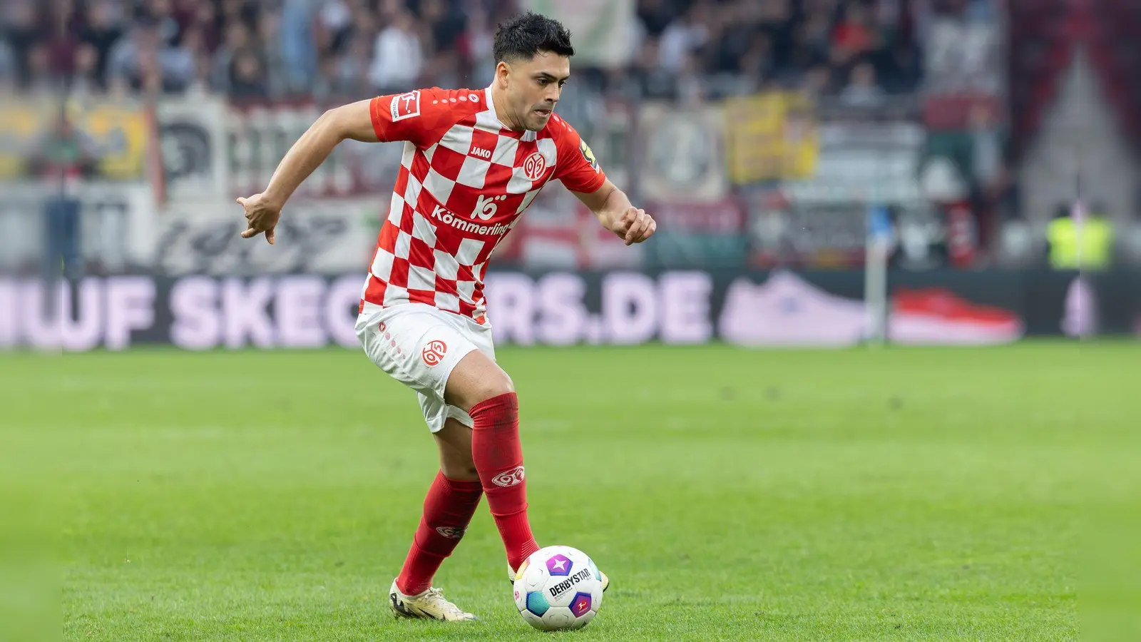 Nadiem Amiri vom FSV Mainz 05 will zurück in die Fußball-Nationalmannschaft. (Foto: Jürgen Kessler/dpa)