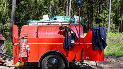 In Gallmersgarten mangelt es zum Teil an einem Schlepper für ihren Tragkraftspritzenanhänger. (Symbolbild: Tizian Gerbing)