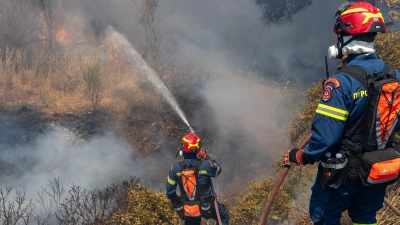 Kos, Chios, Kreta - vielerorts in Griechenland brennt es. (Foto: Marios Lolos/XinHua/dpa)