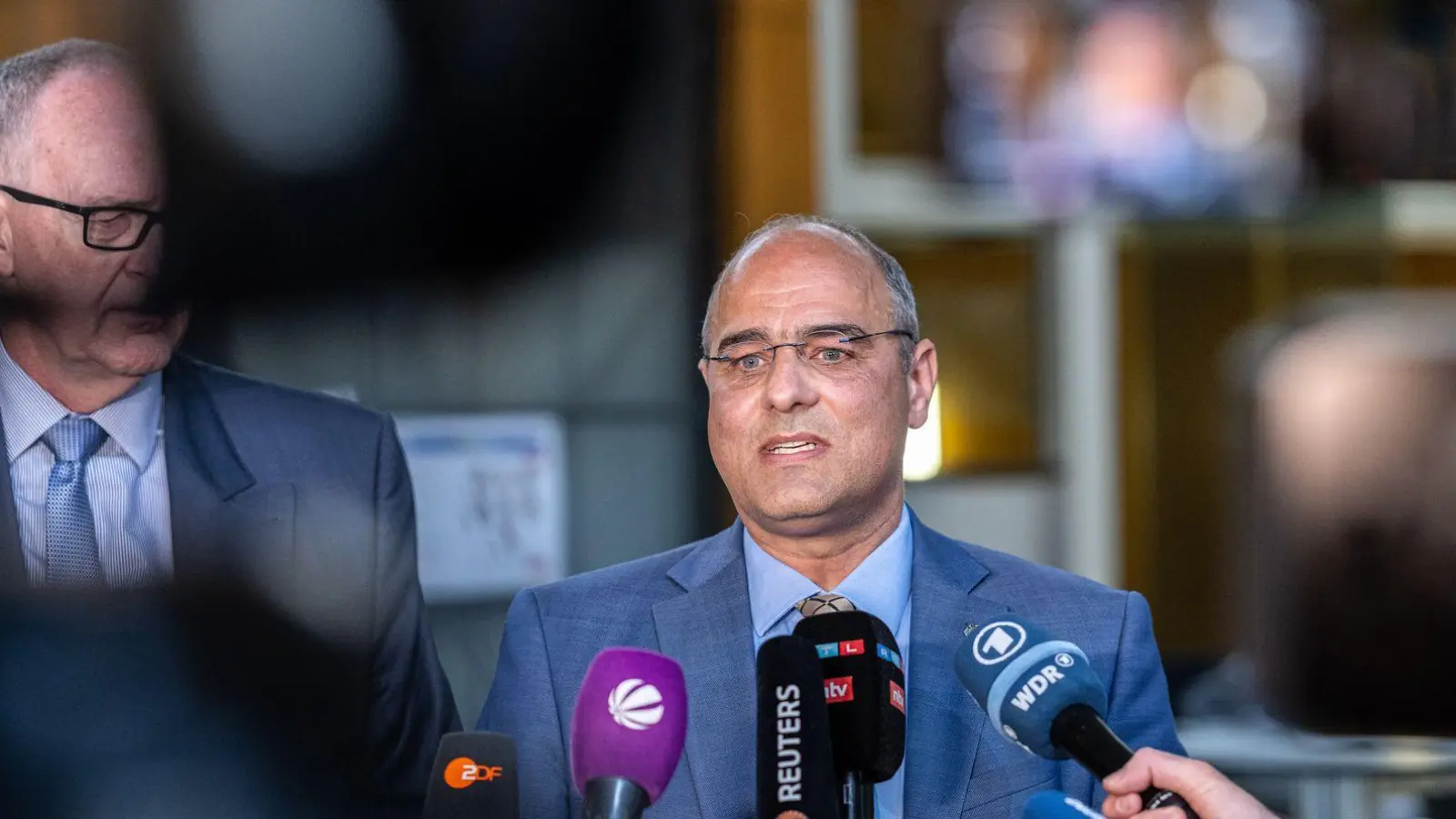 Peter Boehringer und Roman Reusch waren während des Berufungsverfahrens in Münster vor Ort. (Archivfoto) (Foto: Guido Kirchner/dpa)