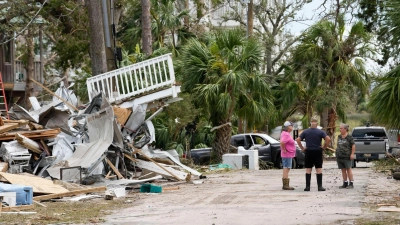 US-Präsident Joe Biden Hilfe hat Hilfe beim Wiederaufbau versprochen. (Foto: Gerald Herbert/AP/dpa)