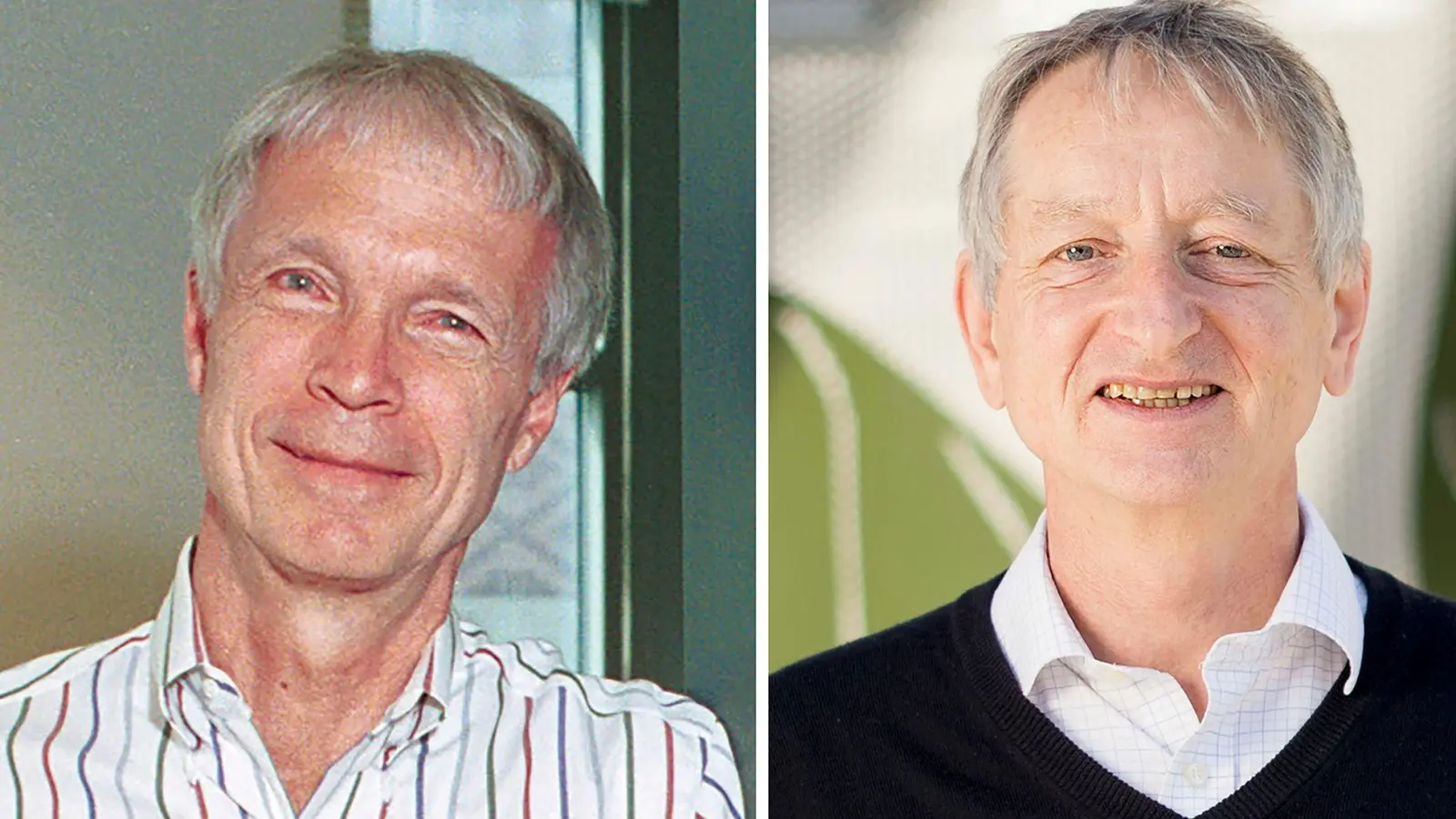 Der Nobelpreis für Physik geht in diesem Jahr an den US-Amerikaner John Hopfield und den kanadischen Forscher Geoffrey Hinton. (Foto: Denise Applewhite/Noah Berger/Princeton University/AP/dpa)