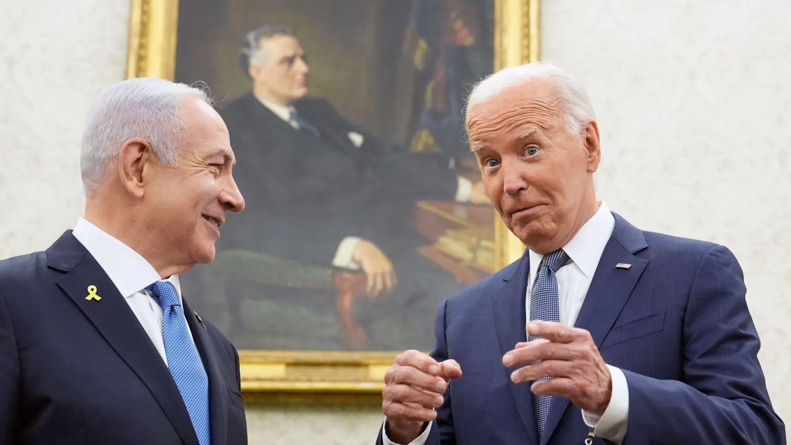 Biden hat in einem Telefonat die Dringlichkeit eines Deals betont. (Foto: Susan Walsh/AP/dpa)