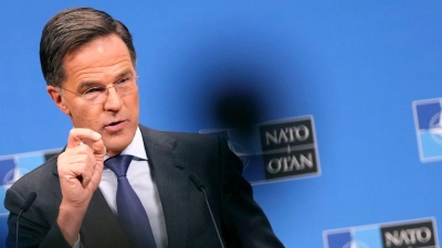 Nato-Generalsekretär Mark Rutte hält deutlich höhere Verteidigungsausgaben für notwendig. (Archivbild (Foto: Virginia Mayo/AP)