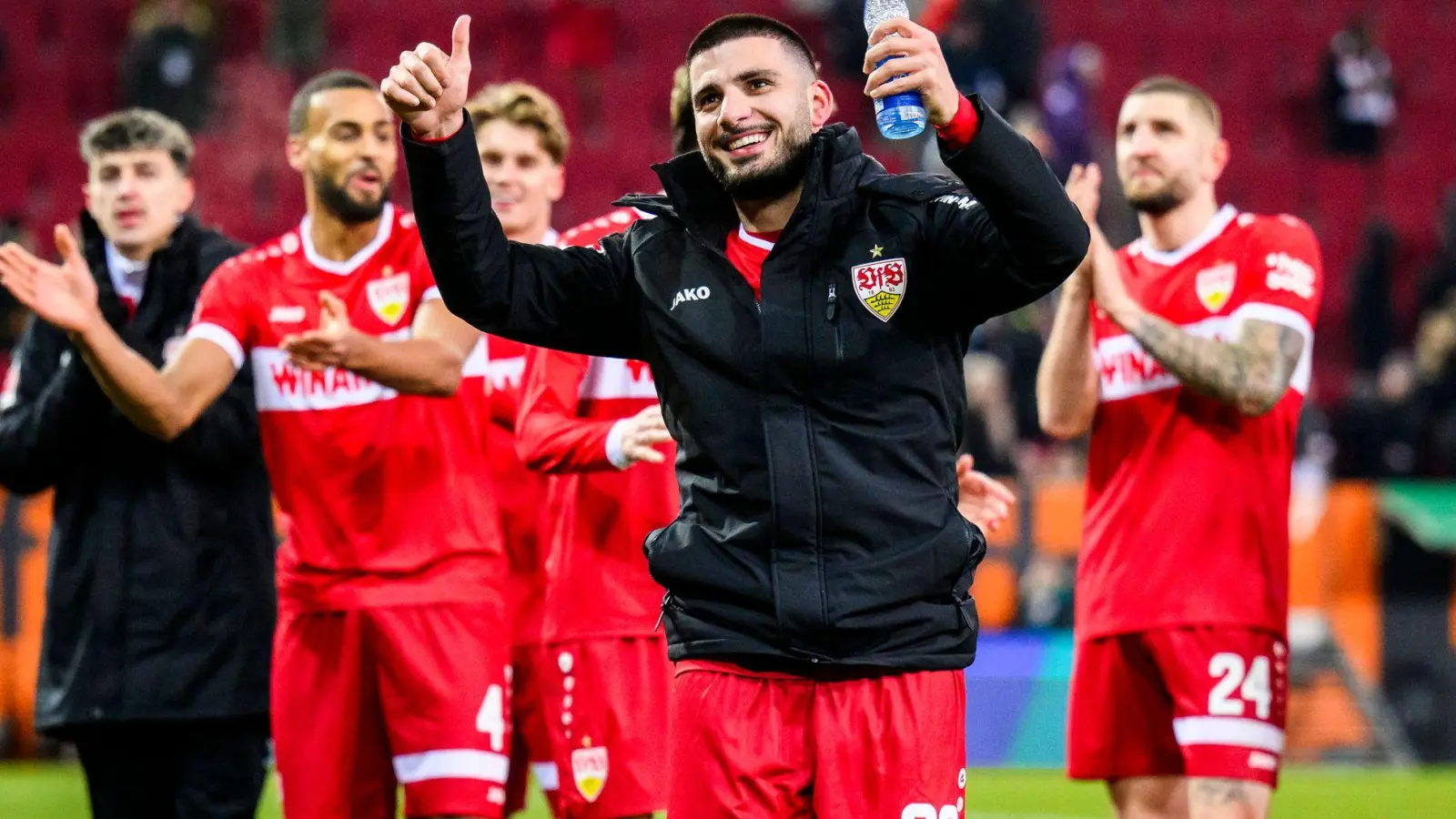 Deniz Undav hat nach seinem Comeback gut lachen. (Foto: Tom Weller/dpa)