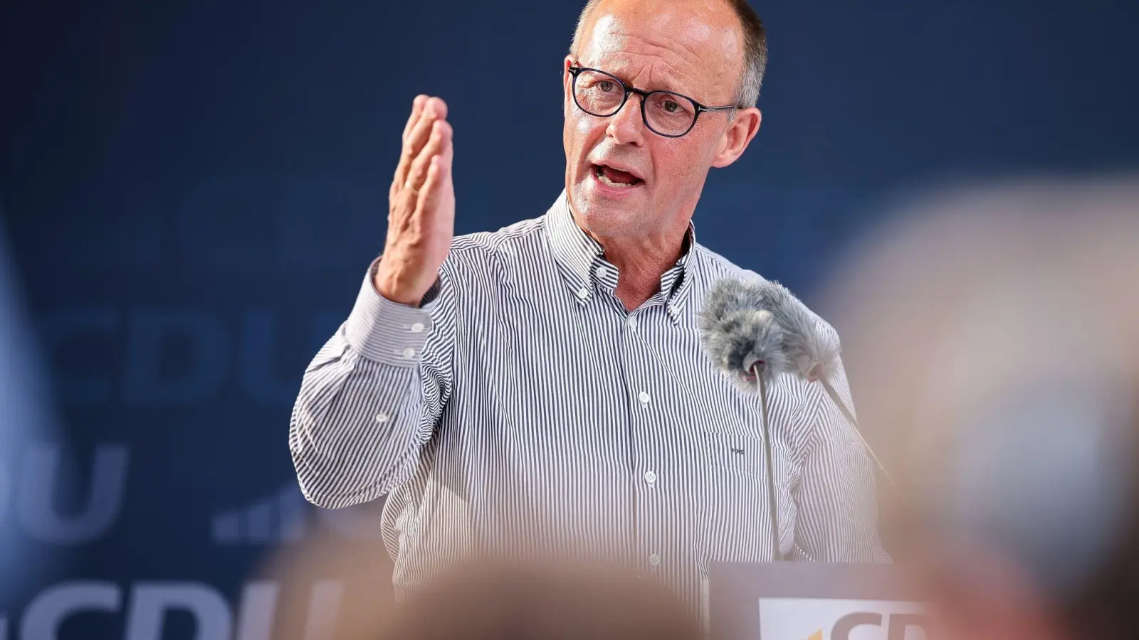 Friedrich Merz formuliert Ziele für seine Partei zur Bundestagswahl 2025. (Archivbild) (Foto: Jan Woitas/dpa)