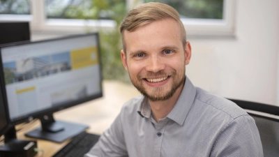 Christopher Budras leitet fortan das Therapiezentrums der Dr. Becker Kiliani-Klinik in Bad Windsheim und freut sich auf neue Herausforderungen. (Foto: Andreas Riedel)