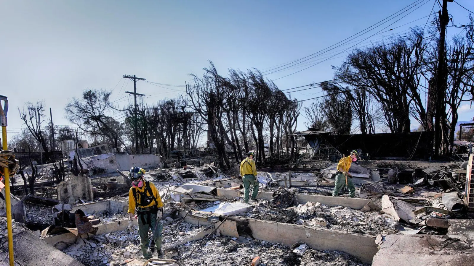 Von vielen Häusern ist in Pacific Palisades nichts mehr übrig. (Archivbild) (Foto: Richard Vogel/AP/dpa)