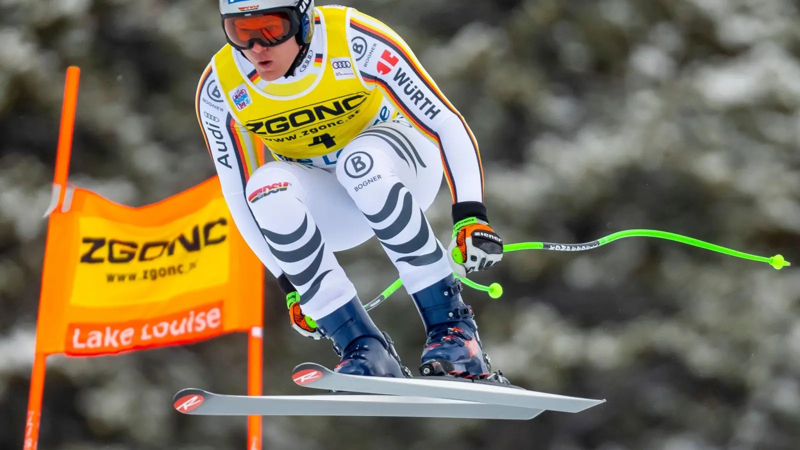 Thomas Dreßen hat Probleme am Oberschenkel. (Foto: Frank Gunn/The Canadian Press/AP/dpa)