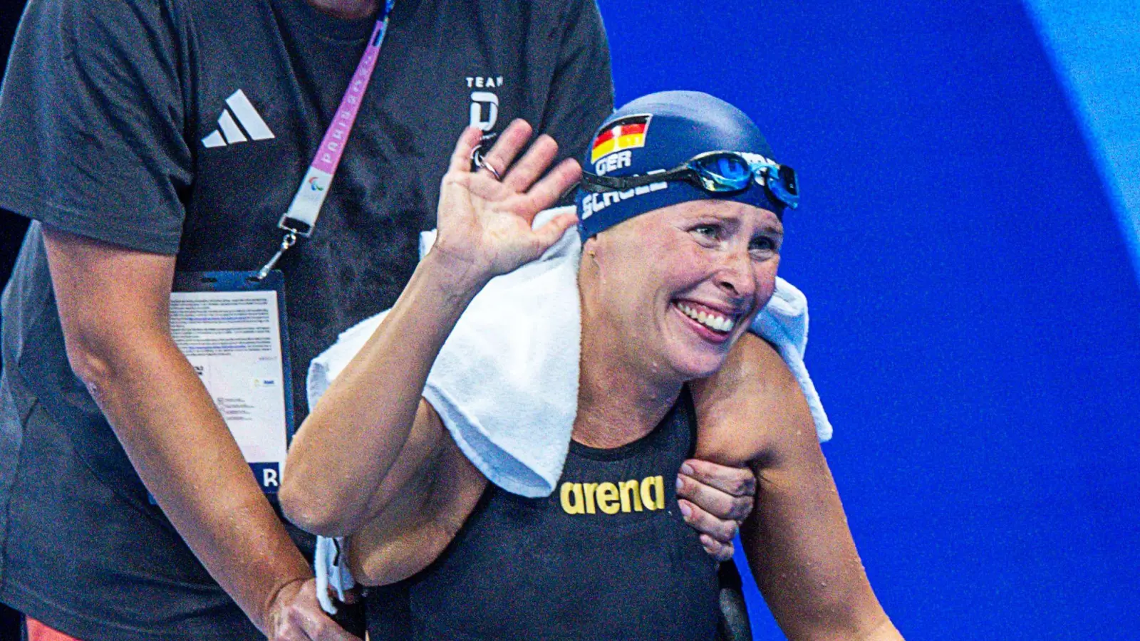 Tanja Scholz holt das erste Gold für das deutsche Paralympics-Team. (Foto: Jens Büttner/dpa)