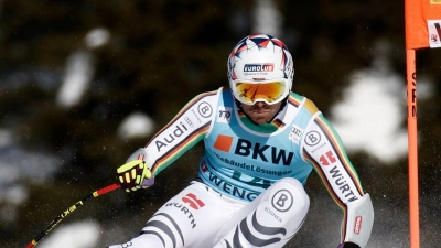 Andreas Sander kam beim Super-G in Wengen nicht auf die vorderen Plätze. (Foto: Gabriele Facciotti/AP/dpa)