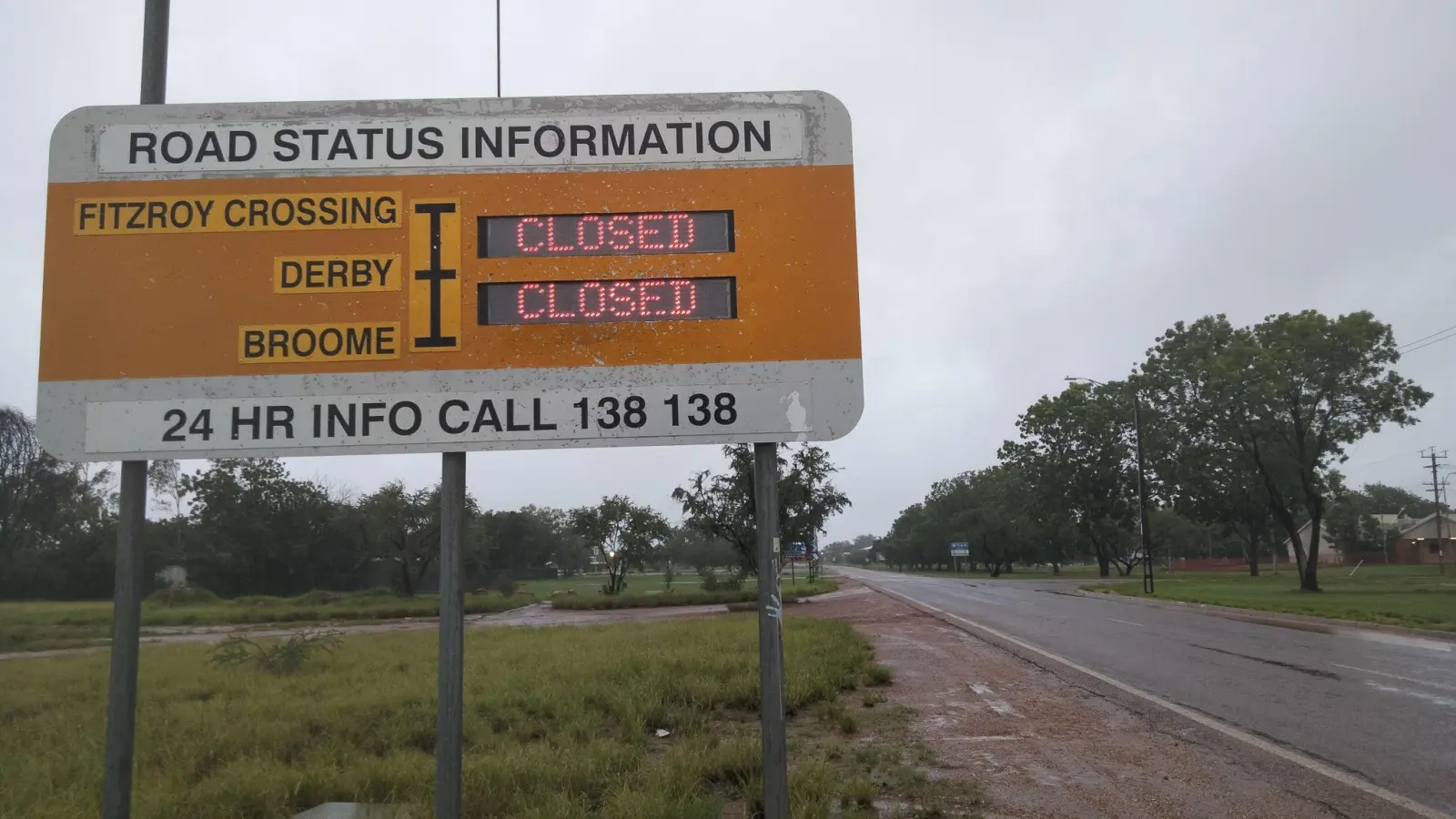 Nach Überschwemmungen sind in der westaustralischen Region Kimberley teilweise die Straßen gesperrt. (Foto: Andrea Myers/AAP/dpa)