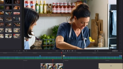 DaVinci Resolve im Cut-Modus: Die Profi-Software liegt derzeit in Version 18 vor. (Foto: Blackmagic Design/dpa-tmn)