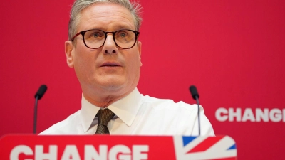 Labour-Chef Keir Starmer wird aller Voraussicht nach neuer Premierminister (Archivbild) (Foto: Jon Super/AP/dpa)