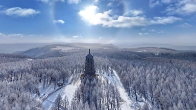 Traumhafte Winterlandschaft. (Foto: Mu Yu/XinHua/dpa)