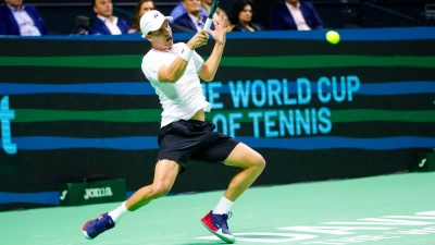 Daniel Altmaier konnte das deutsche Tennis-Team nicht in Führung bringen. (Foto: Frank Molter/dpa)