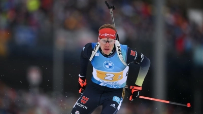 Roman Rees geht für die deutsche Mixedstaffel in Östersund an den Start. (Foto: Hendrik Schmidt/dpa/Archivbild)