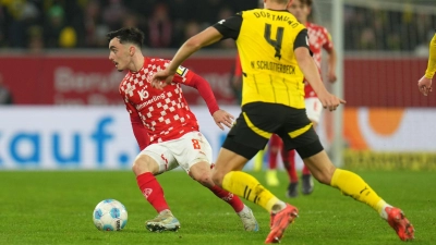 Borussia Dortmund hat das Gastspiel beim FSV Mainz 05 verloren. (Foto: Thomas Frey/dpa)