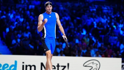 Alexander Zverev darf beim Turnier in Wien erneut jubeln. (Foto: Eva Manhart/APA/dpa)