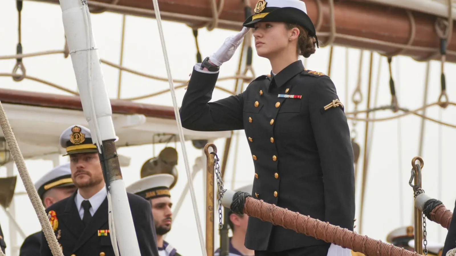 Leonor absolviert eine dreijährige militärische Ausbildung. (Foto aktuell) (Foto: Francisco J. Olmo/EUROPA PRESS/dpa)