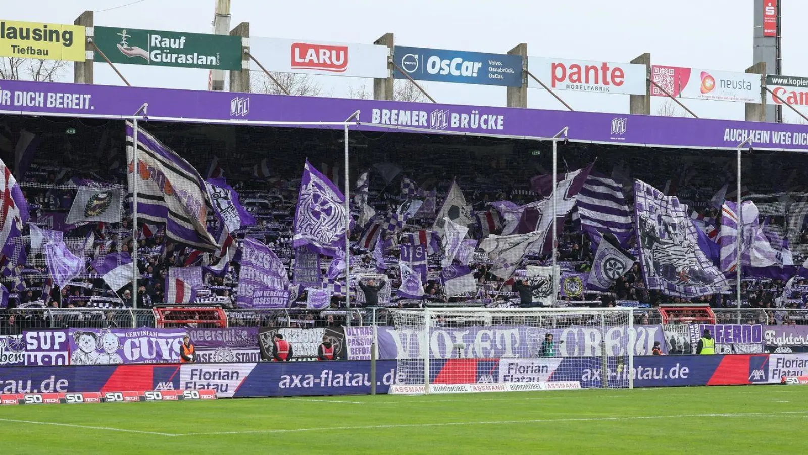 Am Sonntag gibt es im Osnabrücker Stadion noch einmal ein Zweitliga-Spiel zu sehen. (Foto: Friso Gentsch/dpa/Archiv)