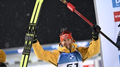 Holte in Östersund überraschend seinen ersten Weltcupsieg: Philipp Nawrath. (Foto: Pontus Lundahl/TT News Agency/AP/dpa)