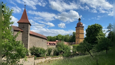 In Dinkelsbühl lässt ein Bummel an der Stadtmauer wie hier vor dem Segringer Tor die Vergangenheit spüren. (Foto: Manfred Blendinger)