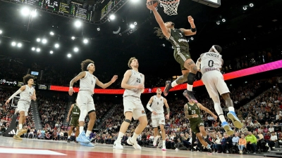 Carsen Edwards glänzte gegen Paris mit 32 Punkten als Topscorer. (Foto: Peter Kneffel/dpa)