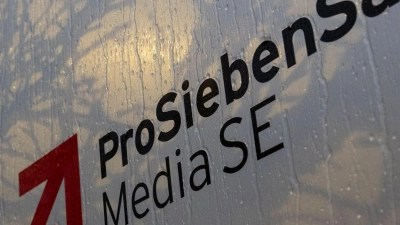 Das Logo der ProSiebenSat.1 Media SE in Unterföhring. (Foto: Lennart Preiss/dpa)