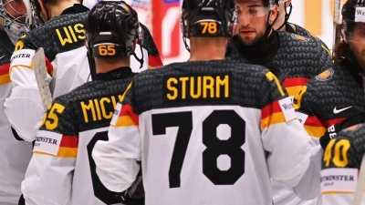 Die Auswahl des Deutschen Eishockey-Bundes konnte beim 6:4 gegen die Slowakei überzeugen. (Foto: Oana Jaroslav/CTK/dpa)