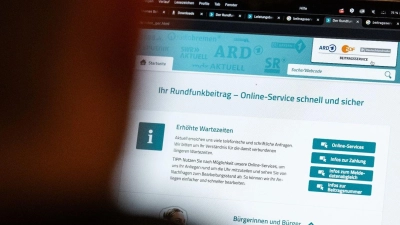 So sieht der kostenlose Online-Service auf der offiziellen Webseite des Beitragsservice für ARD, ZDF und Deutschlandradio aus. (Foto: Hannes P Albert/dpa/dpa-tmn)