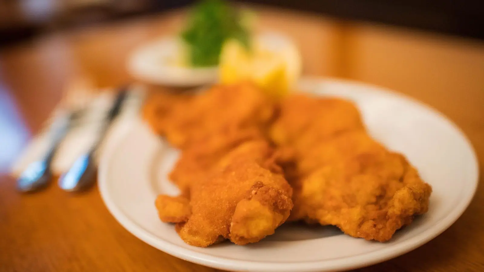 Wenn das Schnitzel auf dem Teller liegt, wissen Restaurantgäste in Deutschland nichts über die Haltungsform des Fleisches. (Foto: Christian Bruna/epa/dpa)