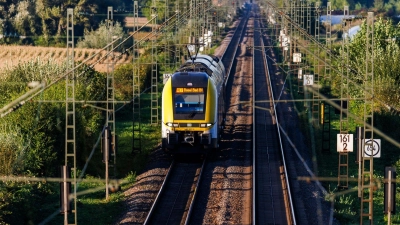 Wegen einer beschädigten Oberleitung war die Rheintalbahnstrecke gesperrt (Symbolbild) (Foto: Philipp von Ditfurth/dpa)