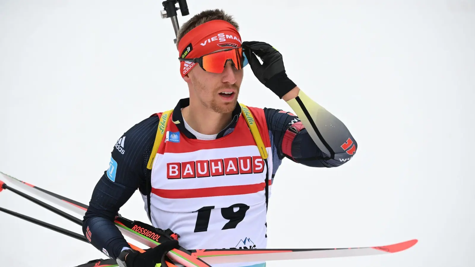 Biathlet David Zobel freut sich auf das Staffelrennen in Ruhpolding. (Foto: Sven Hoppe/dpa)