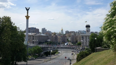 Unabhängigkeitsplatz in Kiew (Archivbild) (Foto: Friedemann Kohler/dpa)