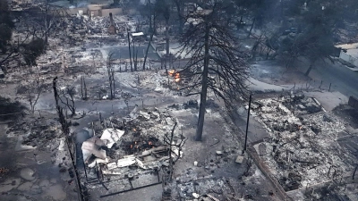 Das Feuer rund um Los Angeles hat eine Schneise der Verwüstung hinterlassen. (Foto: Scott Mc Kiernan/ZUMA Press Wire/dpa)