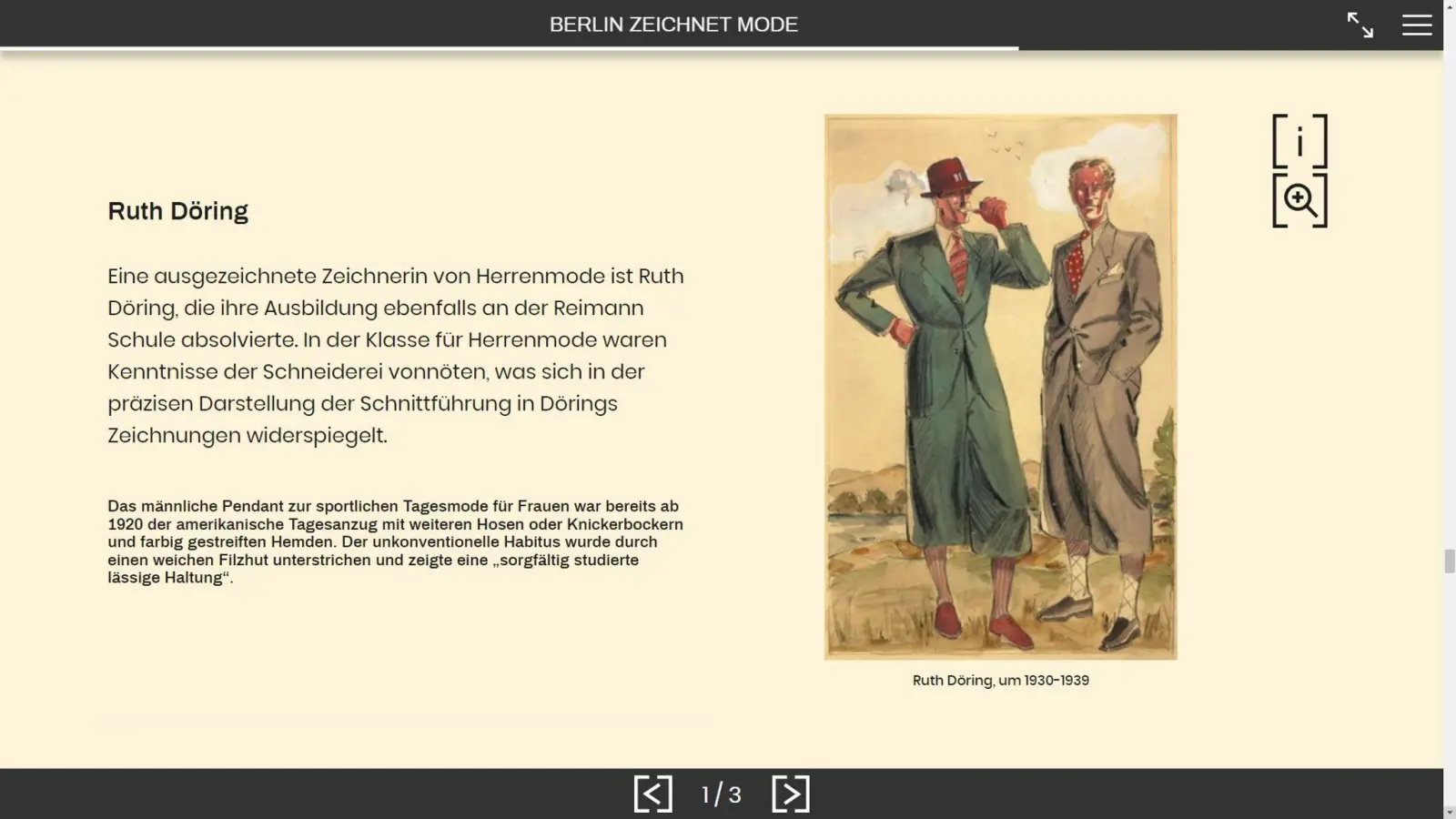 Lässig - oder was man einstmals darunter verstand: Herren-Freizeitanzug mit Knickerbocker. (Foto: ausstellungen.deutsche-digitale-bibliothek.de/dpa-tmn/Screenshot)