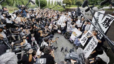Das Urteil gilt als bahnbrechende Entscheidung. (Foto: Uncredited/Kyodo News/AP/dpa)